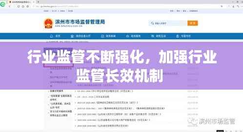 行业监管不断强化,加强行业监管长效机制