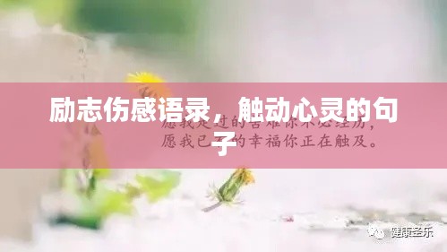 励志伤感语录,触动心灵的句子